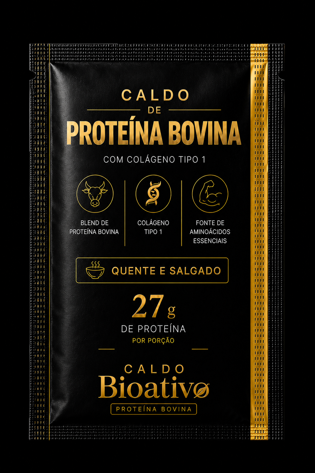 Sachê Caldo Bioativo Proteína Bovina